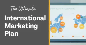 International marketing plan for business global expansion and new market entry through export and international trade
